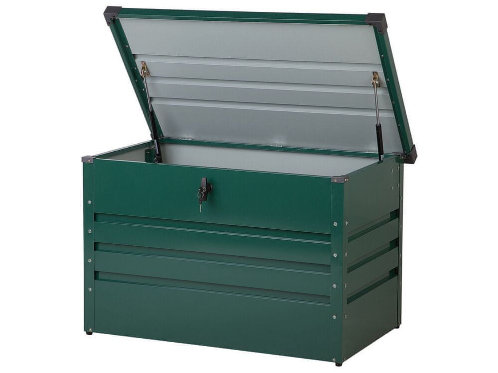 Beliani Úložný box zelený 100 x 62 cm 300L CEBROSA
